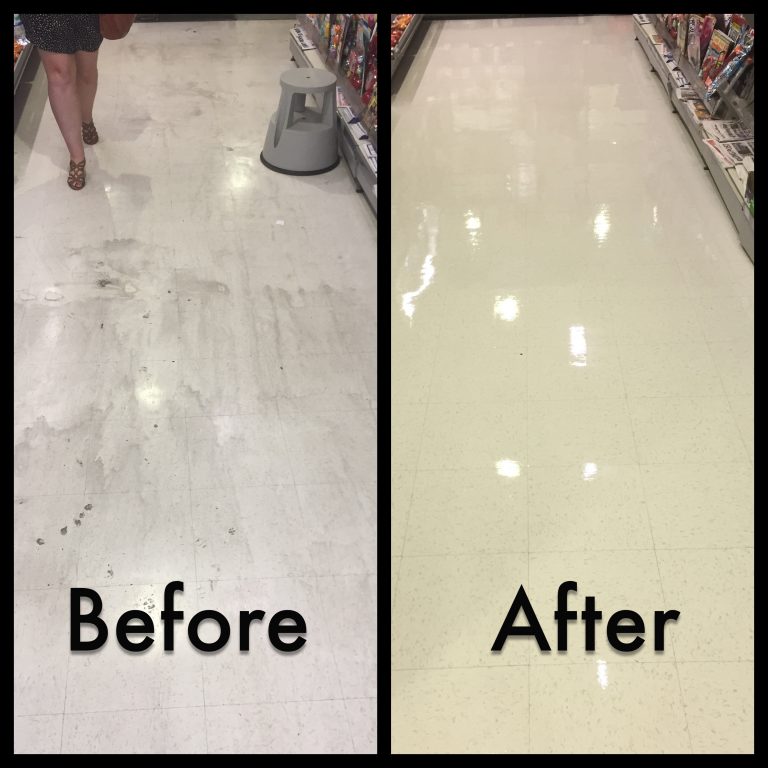 Retail Floor Cleaning Before and After Photos
